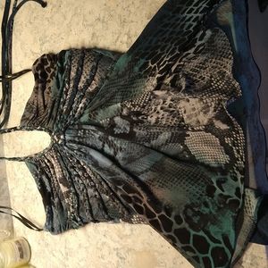 Sky halter top, sz L